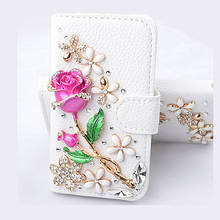 Funda de cuero con diamantes de imitación para Samsung Galaxy, carcasa con tapa para Samsung Galaxy S20, S21, A21S, A72, A52, A21S, A12, A40, A50, A51, A71, A70, Note 10lite, 20, S10 2024 - compra barato