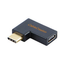 Adaptador de extensão usb c macho para fêmea, adaptador de ângulo direito e esquerdo de 90 graus usb 3.1 tipo c macho para fêmea (3a/10g), 2024 - compre barato