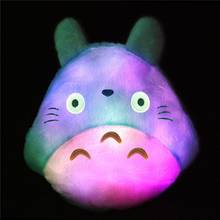 [Funny] 35cm Soft Stuffed animals colorful light luminous My neighbor totoro Plush Toy cat Hold Pillow doll model kids baby gift 2024 - buy cheap