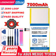LOSONCOER 7000 мАч C12P1301 Аккумулятор для ноутбука ASUS для MEMO PAD K00A (ME302C) MemoPad 10,1 "TF303K 1B014A сменные батареи 2024 - купить недорого