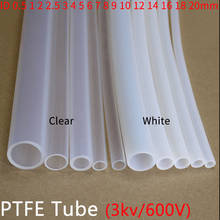 Tubo de PTFE ID 0,5, 1, 2, 2,5, 3, 4, 5, 6, 7, 8, 10, 12, 14, 16, 18, 20mm, F46, manguera aislada, tubo rígido, resistente a la corrosión y a la temperatura, 600V 2024 - compra barato