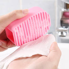 Mini Handheld Silicone Washboard Laundry Brush Household Mini Laundry Board Candy Color Non-slip Cleaning  Scrubbing Tool 2024 - buy cheap