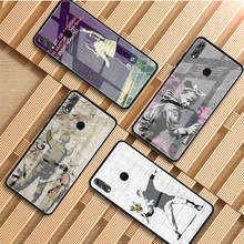 Banksy Tempered Glass Phone Case For Huawei P20 P30 P40 P40 Lite Pro Psmart Mate 20 30 Cover Shell 2024 - buy cheap