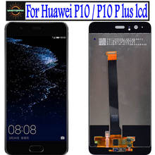 Tela lcd para huawei p10 plus, montagem com digitalizador touch, quadro VKY-L09 VKY-L29, substituição para huawei p10 exibição de tela 2024 - compre barato