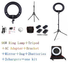 Yidoblo Black FD-480II LED Ring lamp Light Make up Lighting sefie ring lamp set + standing (2M)+ bag + batteries 2024 - buy cheap