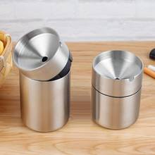 Stainless Steel Car Ashtray Windproof Smoking Ash Holder Container 2024 - buy cheap