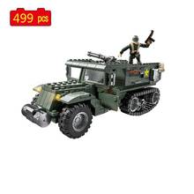 Military Series Sd kfz250 Half-Track Armored Vehicle SWAT Soldier Action Figures Building Blocks Toys Gifts 2024 - buy cheap