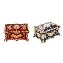 New Vintage Rectangle Trinket Box Jewelry Box Ornate Antique Engraved Box Jewerly Gift Storage 2024 - buy cheap