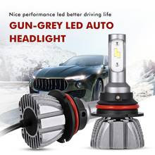 2 Pcs 50W Car 9007 H1 LED Headlight Bulbs 5000lm 6500K Hi-Lo Beam Auto Headlamp 3 Sides SMD Led Fog Light Lamp 2024 - buy cheap
