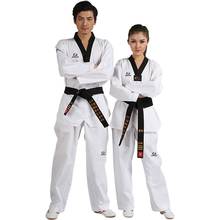 Cheap good quality child adult EXTERA taekwondo uniform Poom V-neck karate dobok WTF breathable fitness sport clothes suit TKD 2024 - buy cheap