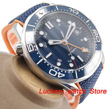 41mm no logo blue dial Luminous saphire glass;blue Ceramic Bezel  GMT Automatic movement men's watch-BA130 2024 - buy cheap