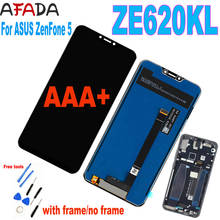 Оригинальный ЖК-дисплей 6,2 дюйма для Asus Zenfone 5 2018 Series ZE620KL, сенсорная панель, дигитайзер, Рамка Для Zenfone 5Z ZS620KL X00QD 2024 - купить недорого