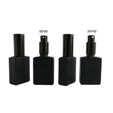 6pcs 30ml Pump Spray Bottle Cosmetic Container Perfume Travel Black Square Bottle with Aluminum Sprayer Caps 2024 - buy cheap