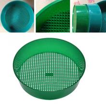 Plastic Garden Sieve Riddle Green For Compost Soil Stone Mesh Soil Sieve Filtration Large Stones Twig From Soil Garden Tools 2024 - buy cheap