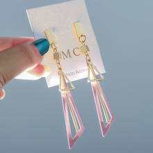 BICUX New Korean Earrings Statement Long Tassel Drop Earrings For Women Geometric Earring 2019 Fashion Jewelry Oorbellen Brincos 2024 - buy cheap