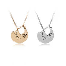 Fashion Cute Sloth Pendant Necklace For Women Girls Simple Style Lovely Animal Charms Choker Jewelry Party Special Gifts 2024 - buy cheap