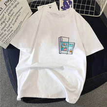Cute Refrigerator Female Short Sleeve Tee Shirts  Summer New women's T shirt Casual  White Round Neck Ladies T-shirt 2024 - buy cheap