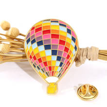 Balões coloridos pinos broche filme dos desenhos animados up esmalte pino balão de ar quente broches emblemas lapela pinos jóias 2024 - compre barato