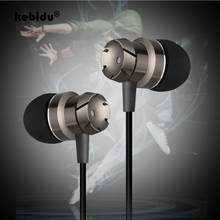 kebidu 3.5mm Wired Earphone Stereo Earbuds Sports Music Headset Super Heavy Bass With Microphone In-Ear For Xiaomi Samsung 2024 - buy cheap