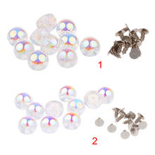10 Pieces Colored Pearls Rivets 8mm / 10mm Studs Button for DIY Leather Bag Shoes Clothes Dress Belt Bracelet Decorations 2024 - buy cheap
