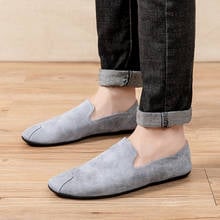 Fashion LoafersMen Casual Shoes Luxury Brand 2022 Mens Loafers Moccasins Breathable Slip on Black Driving Shoes Male Light Flats 2024 - buy cheap