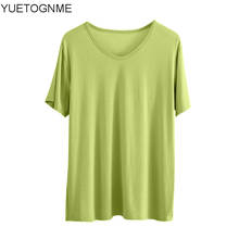 Camiseta de manga corta para mujer, Camiseta básica de gran tamaño, camiseta informal con cuello redondo para mujer TSP199 2021 2024 - compra barato