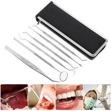6pcs/set Stainless Steel Dental Tools Tooth Stone Remover Teeth Clean Hygiene Explorer Probe Hook Pick Scaler Cavity Mirrors Too 2024 - buy cheap