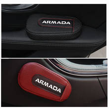 Стильная и удобная подушка для ног, наколенник, подлокотник, Накладка для салона автомобиля, аксессуары для Nissan Armada 2024 - купить недорого