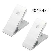 Junta de conexión de soporte de ángulo de esquina para perfil de aluminio de serie 4040, 45 grados, 4040, 40x40, 2 uds. 2024 - compra barato