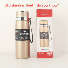 1000ML large insulated bottle  Vacuum 316 Stainless Steel For Tea Large Capacity Insulated Cup Military Style Outdoor Thermos 2024 - buy cheap