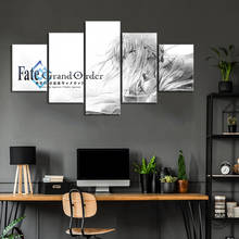 5 Piece FATE/GRAND ORDER THE MOVIE Poster Canvas Paintings HD Anime Girl Pictures Wall Painting for Bedroom Decor 2024 - buy cheap