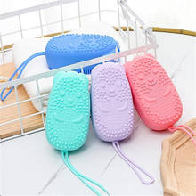 Silicone Body Scrubber Soft Bubble Bath Brush Shower Exfoliating Sponge Massager Skin Cleaner Cleaning Pad Bathroom Accessories 2024 - buy cheap