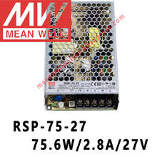 Mean Well-fuente de alimentación meanwell de 27VDC/2.8A/75,6 W, salida única con función PFC, tienda en línea, RSP-75-27 2024 - compra barato