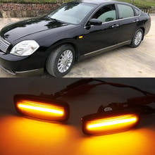 1 Pair Dynamic Side Marker Turn Signal Lamp For Nissan Teana Cefiro Maxima J31 04-07 For Sylphy Sunny Murano Fender Lamp Light 2024 - buy cheap