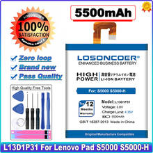 LOSONCOER-batería L13D1P31 de 5500mAh para ordenador, pieza para Lenovo Pad A3500, S5000, S5000-H, tab3, 7, TB3, 710i, 710F, tab 2, A7, A7-30, A7-10F, A7-20F 2024 - compra barato