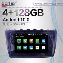 Radio con GPS para coche, reproductor con Android, 4 + 128GB, DSP, Carplay, unidad principal de Audio estéreo, para Mazda 6, 2 GH, 2007, 2008 - 2012 2024 - compra barato