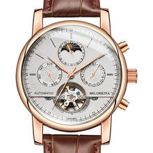 New Mens Watches Top Brand Luxury Men Military Sport Wristwatch Leather Automatic Mechanical Watch erkek saat Relogio Masculino 2024 - buy cheap