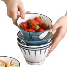 5 дюймов керамическая посуда с абстрактным цветным узором, Кубок, рис, фрукты, салаты, десертная чаша, ручная роспись, креативный маленький пищевой контейнер 2024 - купить недорого