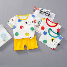 0-4 Years Summer Boy Clothing Set 2021 New Casual Fashion Cartoon Active T-Shirt+ Pant Kid Children Baby Toddler 2024 - buy cheap
