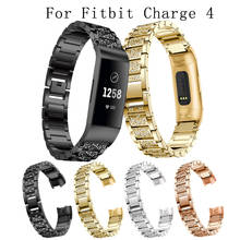 For Fitbit charge 4 full drill Strap For Fitbit charge 4 Aluminum Alloy Metal Strap fashion/Classic SmartWatch Wristband acceory 2024 - buy cheap