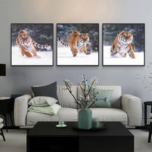 DIY Animal Tiger Snow Full Square Drill Diamond Painting Colorful Handmade Cross Stitch Embroidery Mosaic Home Room Wall Decor 2024 - buy cheap