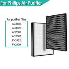 Fy2420 fy2422 filtro hepa e filtro de carvão ativado para philips purificador de ar ac2889 ac2887 ac2882 ac3822 2024 - compre barato