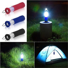 Lanterna led barraca camping 3w 3 cores, luz prática caminhadas ao ar livre lâmpada drop shipping