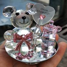 Personalized K5 Crystal Bear Nipple Baptism Baby Shower Souvenirs Party Christening Giveaway Gift Wedding Favors and Gifts 2024 - buy cheap