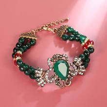 Wbmqda Ethnic Natural Stone Handmade Beads Bracelet For Women Vintage Wedding Jewelry Charm Boho Crystal Bracelets 2020 New 2024 - buy cheap