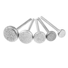 5Pcs 3mm Shank Diamond Grinding Head Abrasive Polishing Grinding Nail Bit Jade Stone Metal Cutting Carving Drill Burrs 2024 - buy cheap