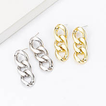 Fashion Long Tassel Metal Statement Earings 2020 Gold Geometric Drop Earrings For Women Hanging Dangle Earrings Brincos Jewelry 2024 - buy cheap