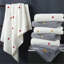 Toalhas de banho casais são feitas de toalha de praia de algodão, lençóis grandes de presente para casa 70*140cm para adultos, toalha de luxo 2024 - compre barato