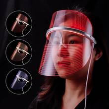 3 Colors LED Facial Light Therapy Face Mask Skin Care Beauty Device Treatment Anti Acne Wrinkle Removal Facial Rejuvenation Tool 2024 - buy cheap