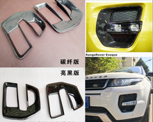 2Pcs ABS/Carbon FiberCar Trim For Land Rover Range Rover Evoque Front Bumper Vent Covers 2012 2013 2014 2015 Car Styling 2024 - buy cheap